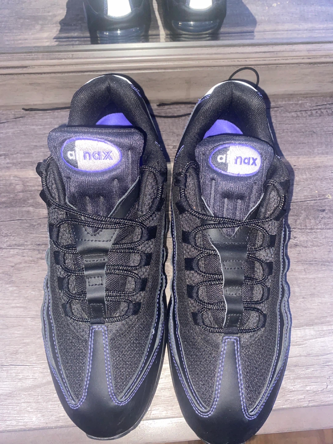 Nike Air Max 95 Black Purple Running Shoes