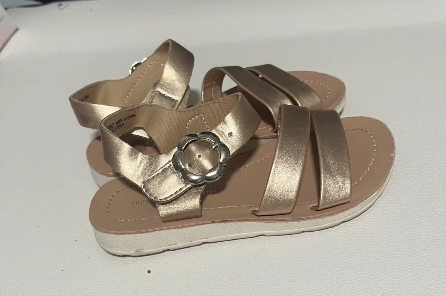 Kids Calla Ruby Champagne Sandals