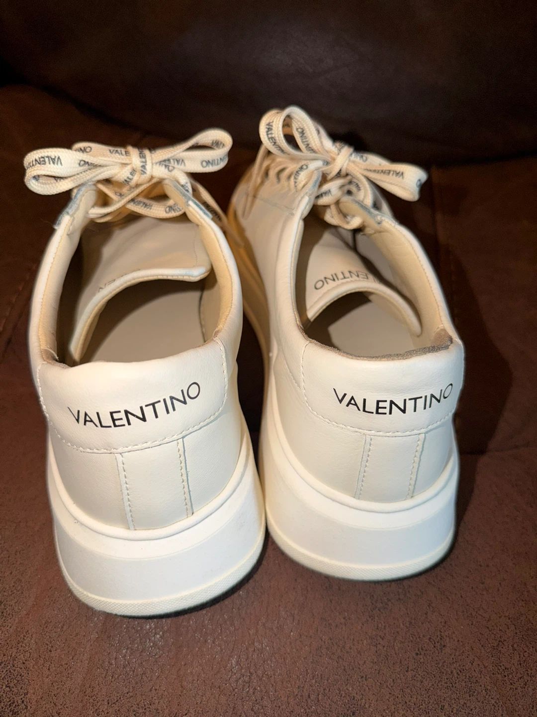 Valentino Tan Leather Sneakers - photo 5