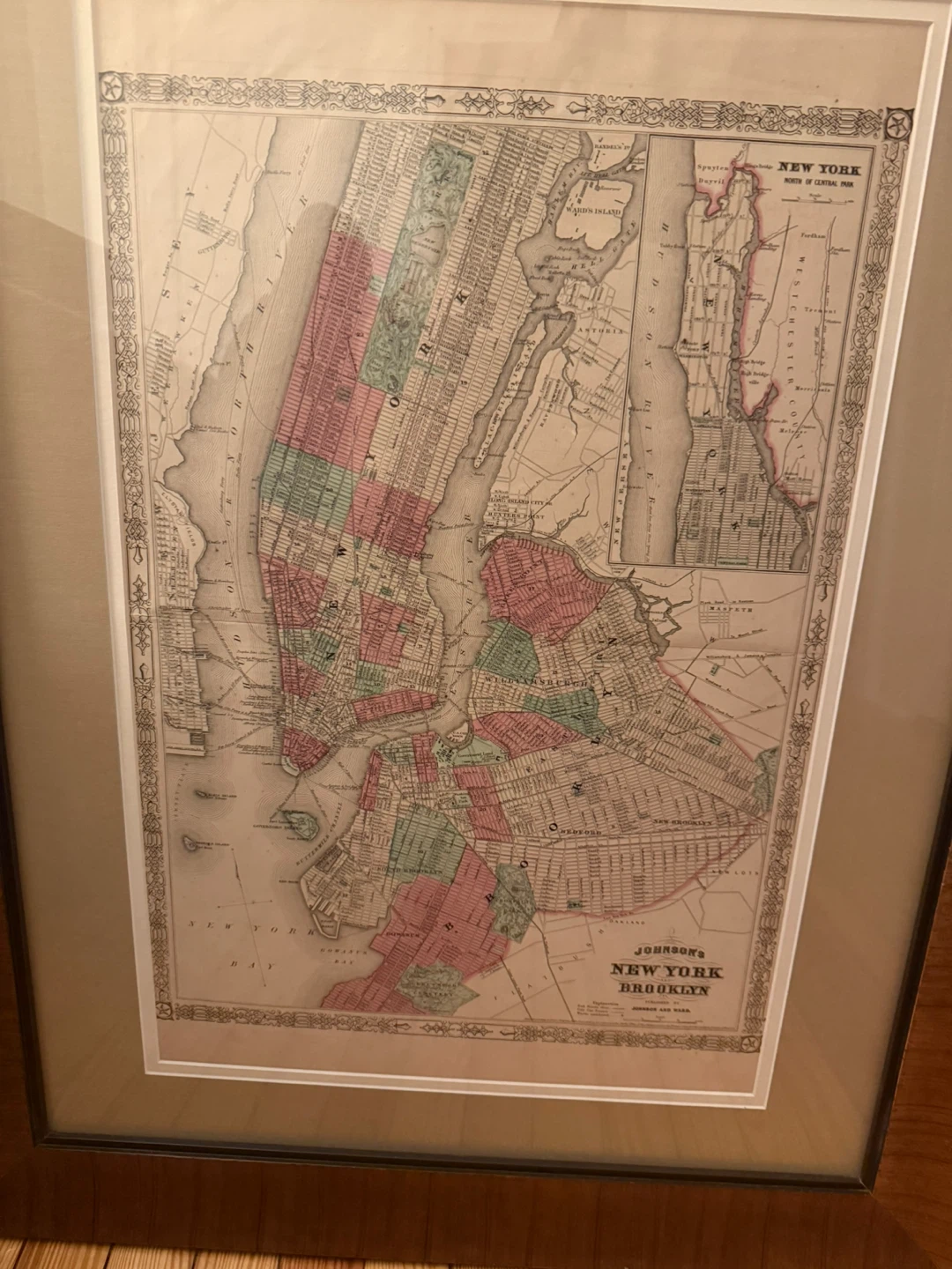 MOVING OUT SALE - New York Brooklyn Framed Map - photo 2
