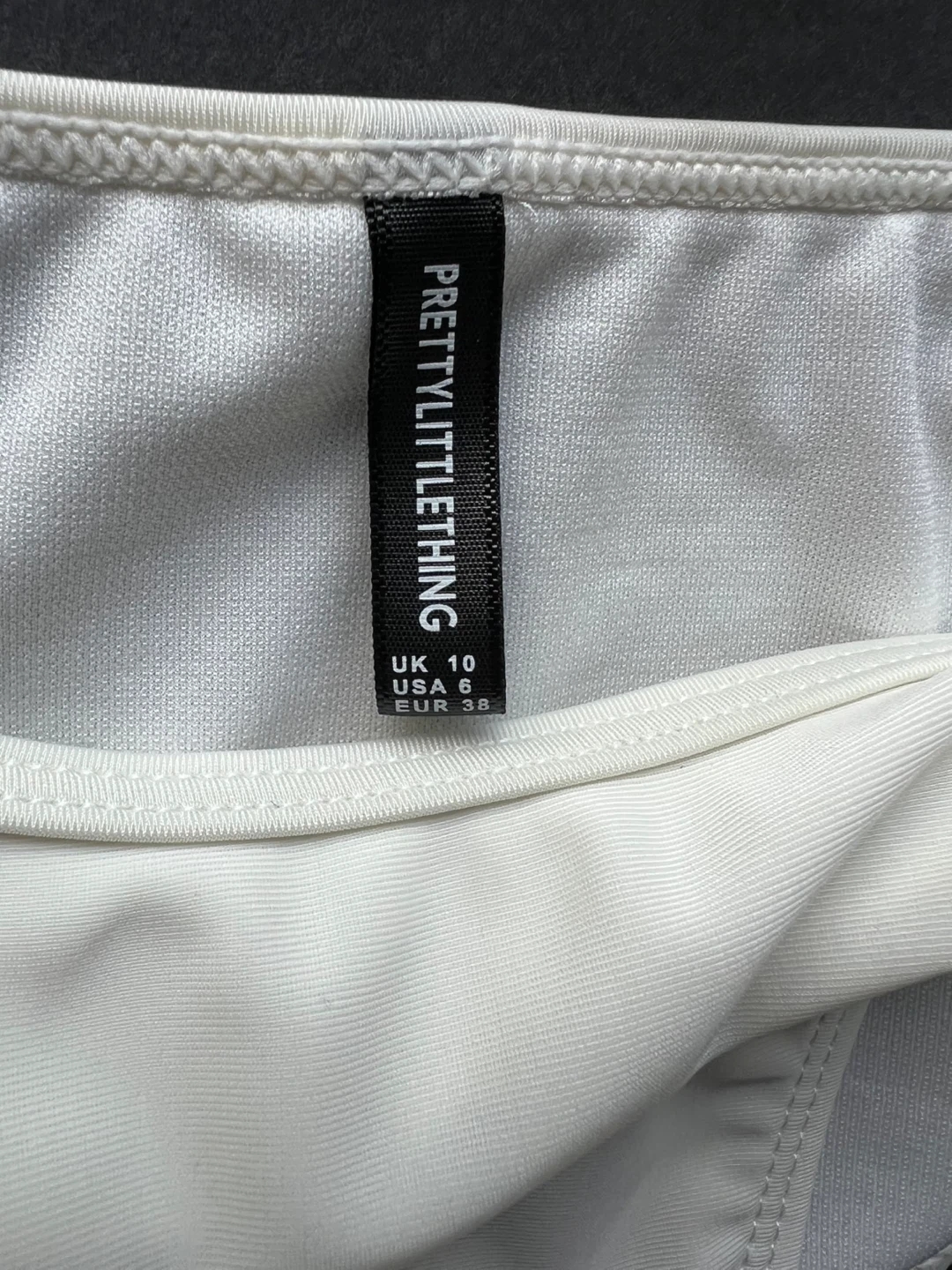 PrettyLittleThing White Bikini Swimsuit Size USA 6 - photo 3