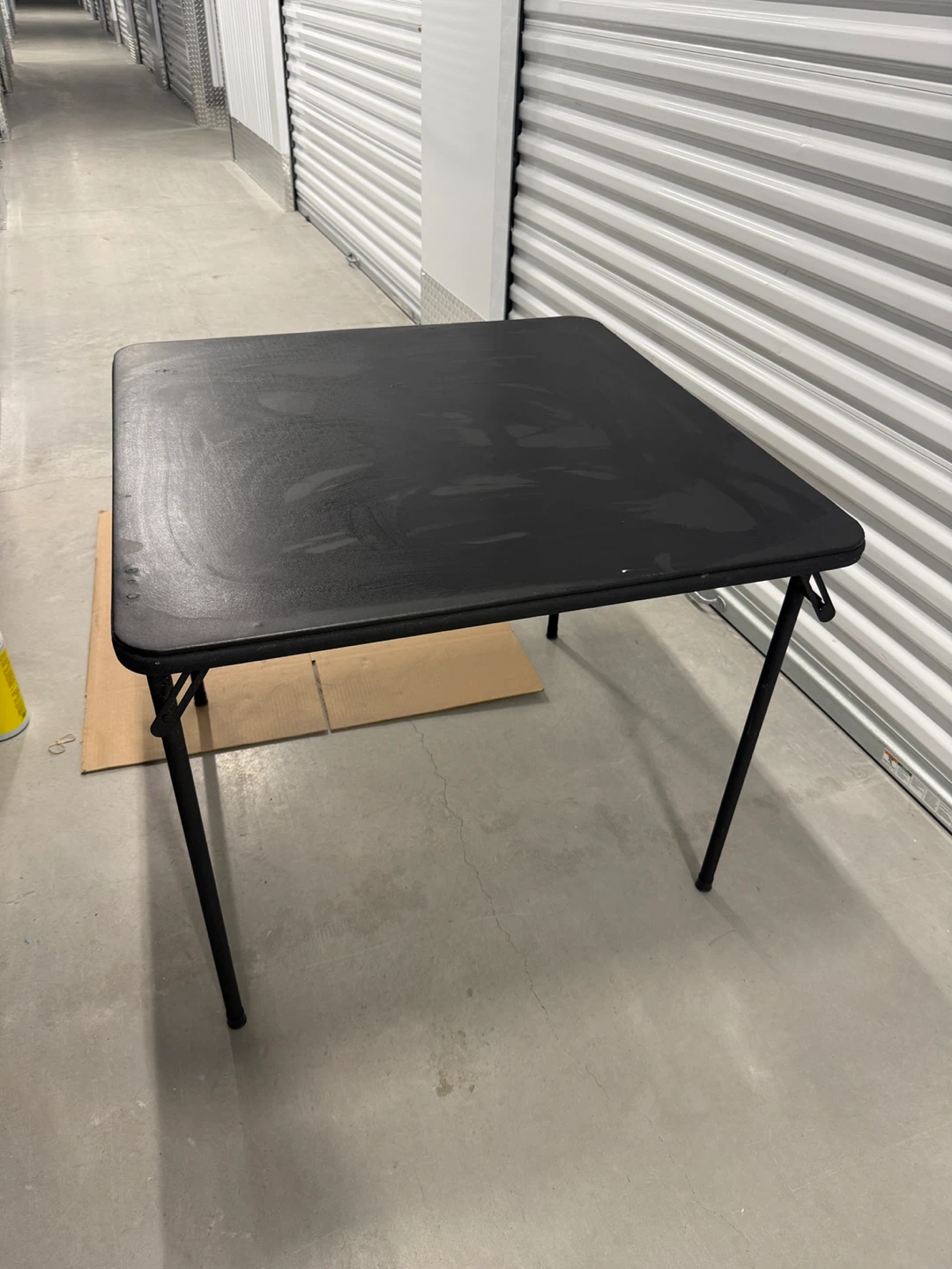 Black Folding Card Table