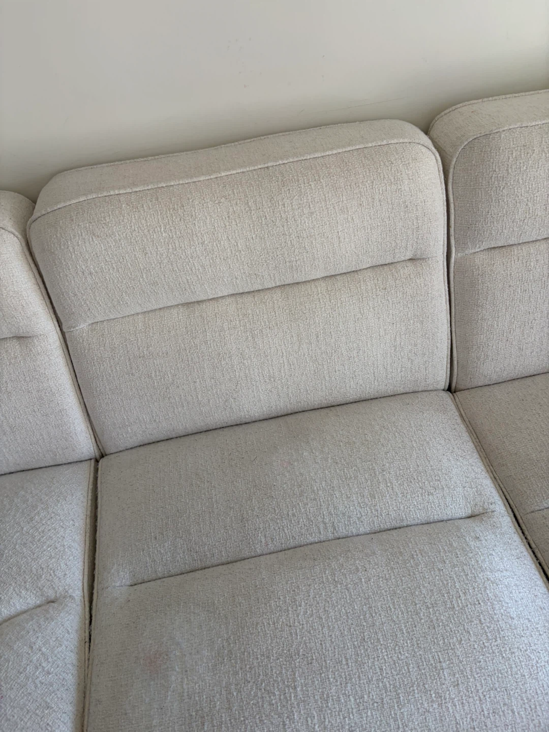 White Sectional Sofa - photo 3