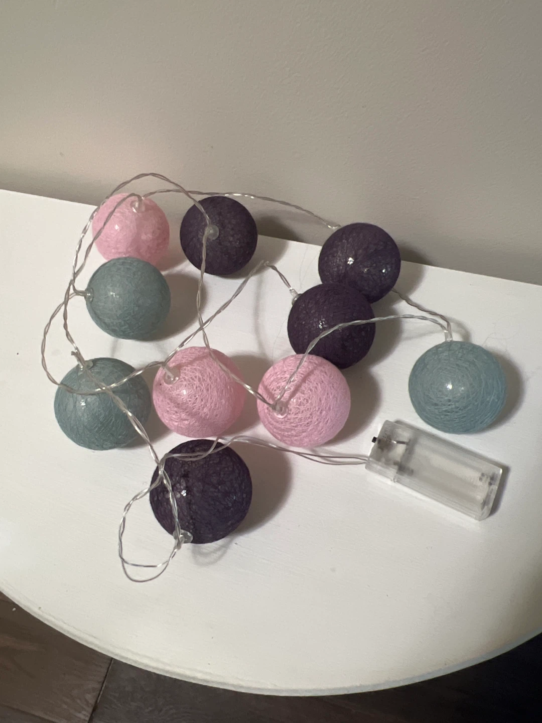 Decorative String Lights - Pink, Purple, Teal Battery Operated