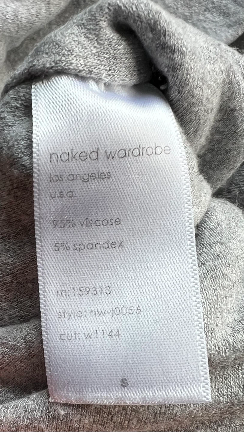 Naked Wardrobe Grey Sleeveless Bodysuit - photo 4