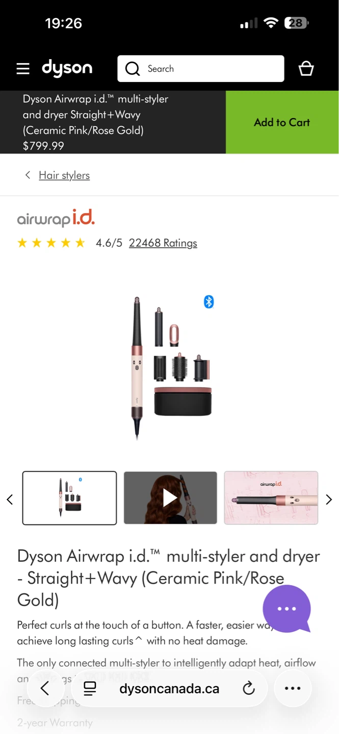 Dyson Airwrap i.d.™ Pink/Rose Gold