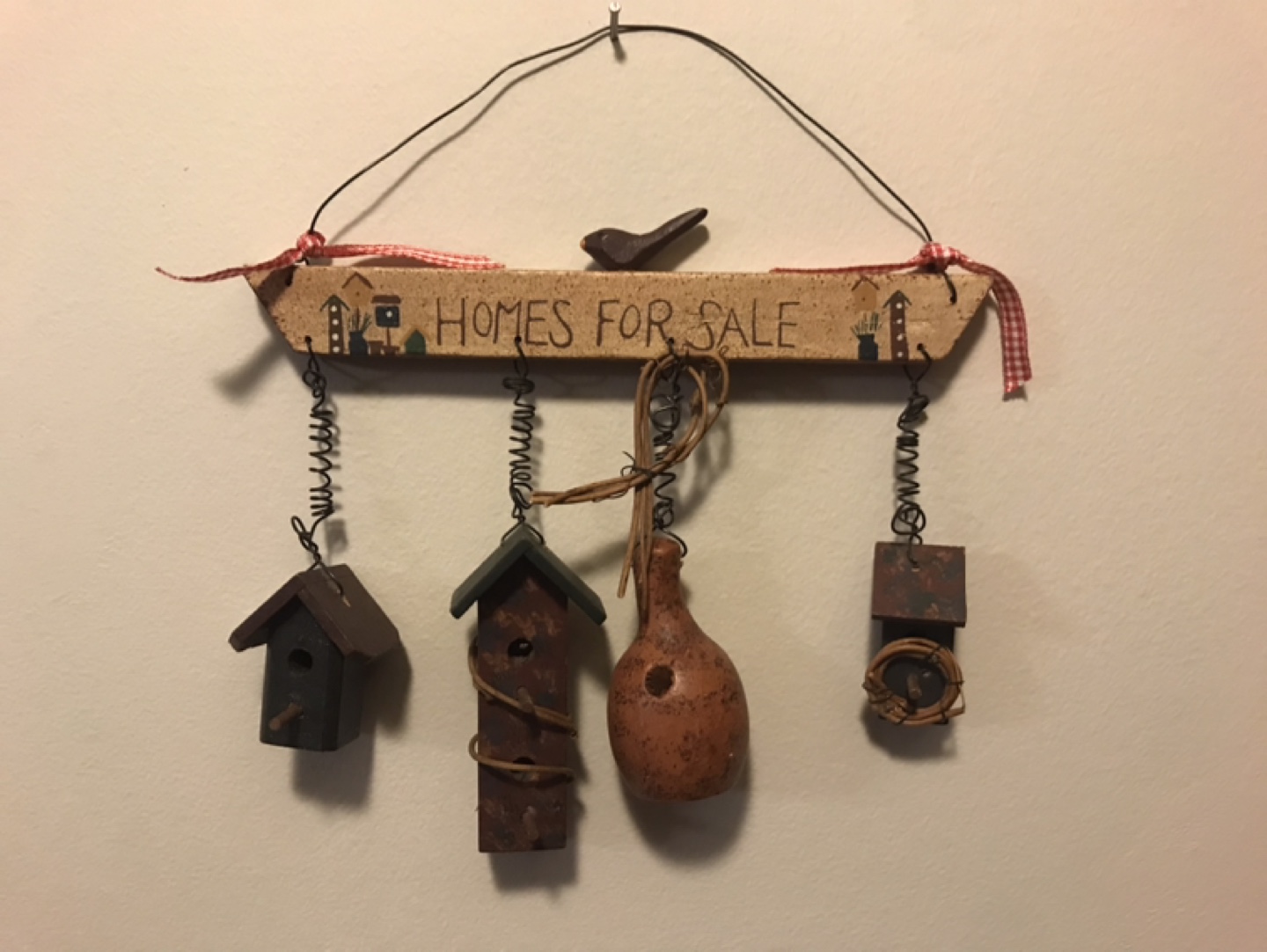 Wall Hanging "Homes for Sale" Decorative Piece