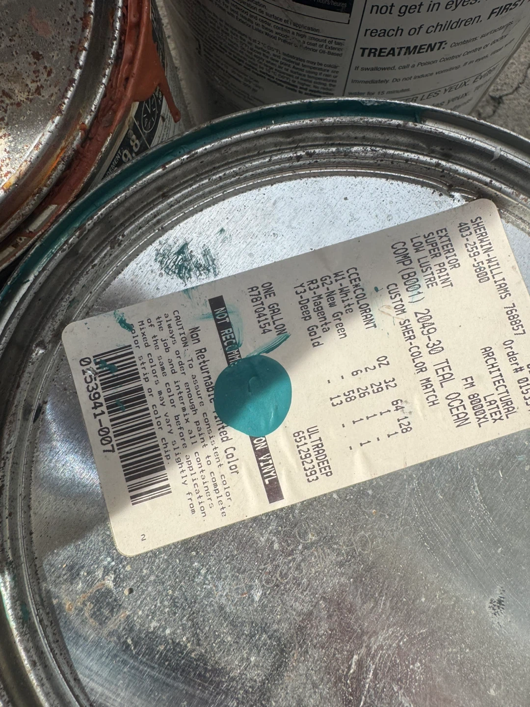 Sherwin-Williams SuperPaint Latex Paint (Teal Ocean, 1 Gallon) - photo 5