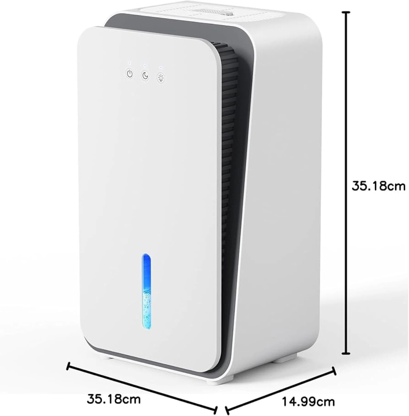 Compact Dehumidifier with 7 Color Ambient Lighting