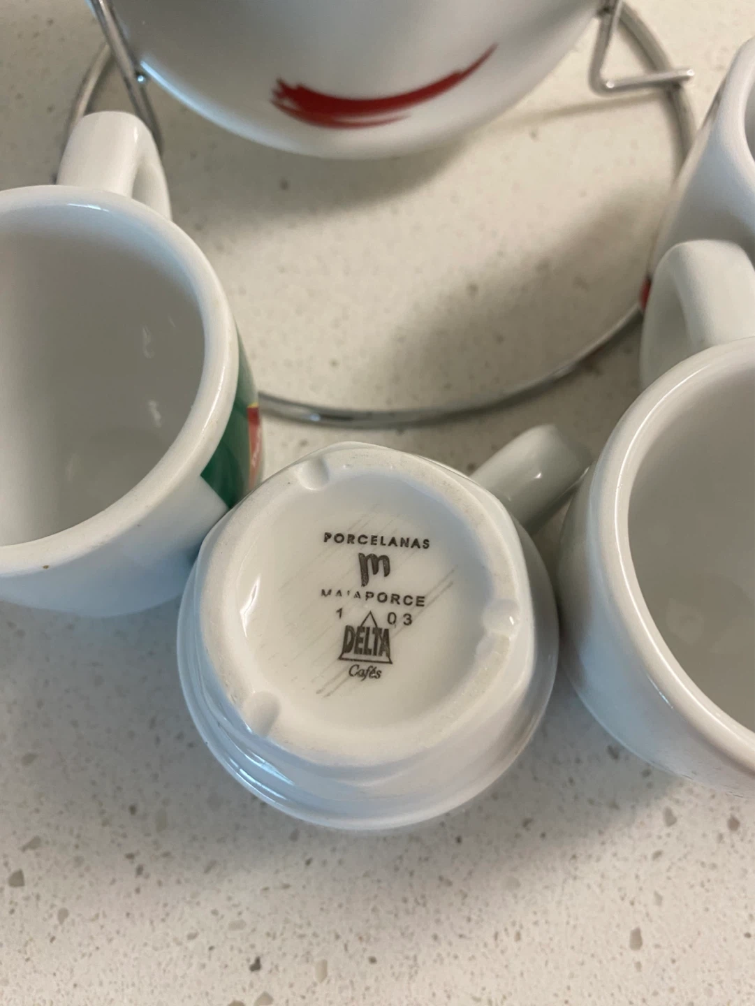 Delta / Torrié Espresso Cups and Saucers Set with Rack - photo 3