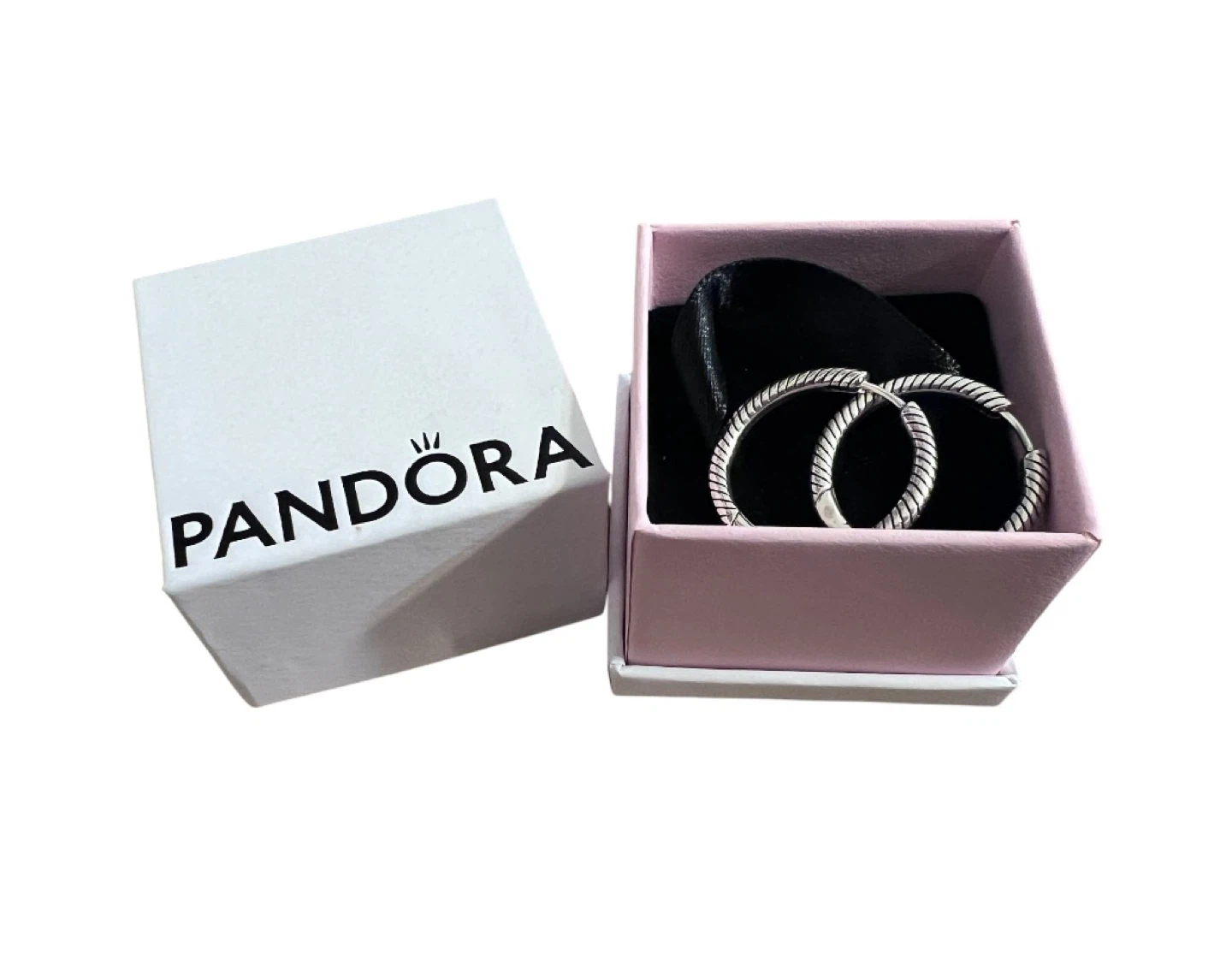 Pandora Moments Charm Earrings (Sterling Silver) – Brand New