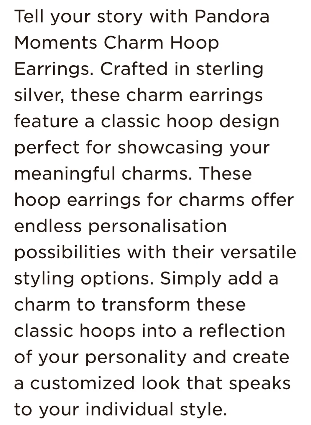 Pandora Moments Charm Earrings (Sterling Silver) – Brand New - photo 4