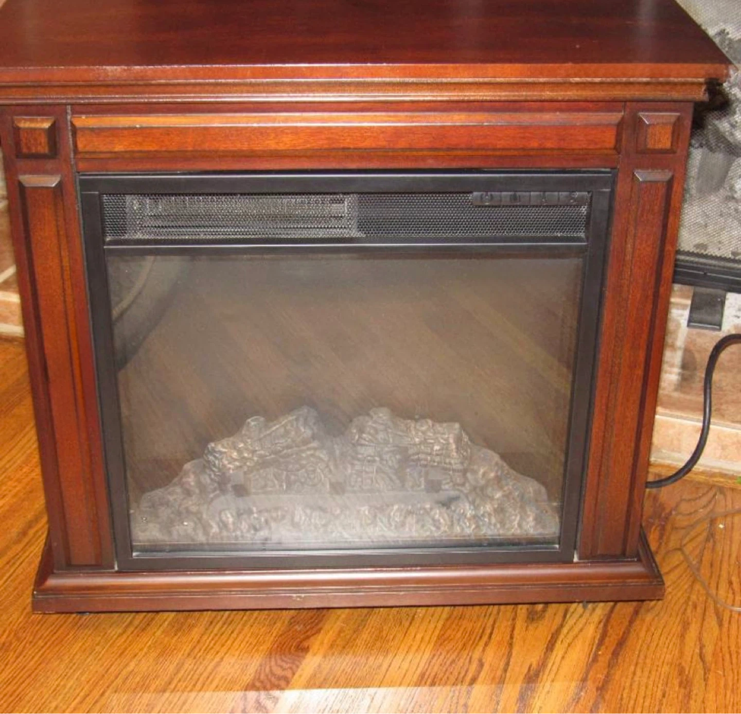 Compact Electric Fireplace Heater