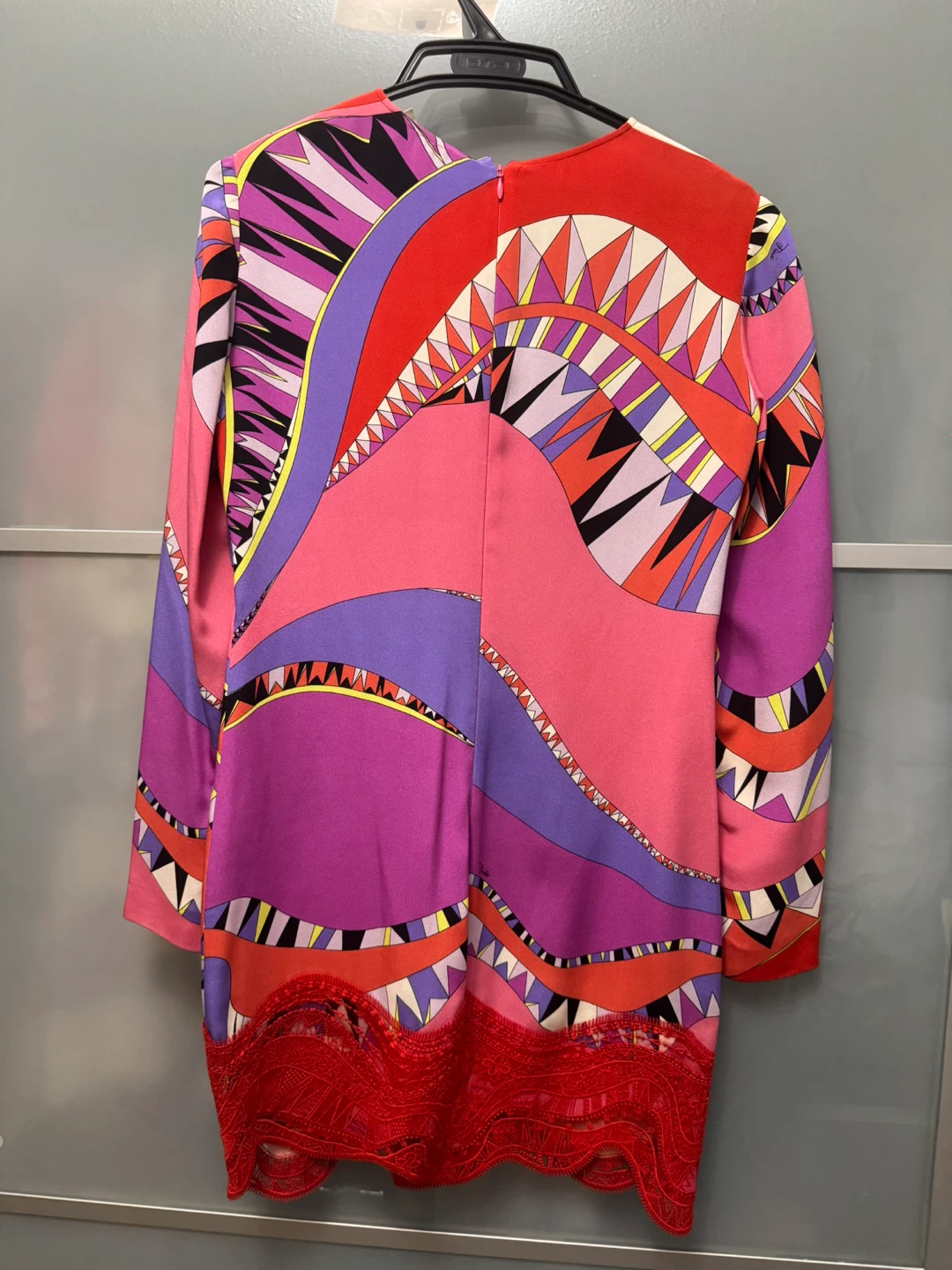 Emilio Pucci Printed Dress with Lace Trim - photo 2