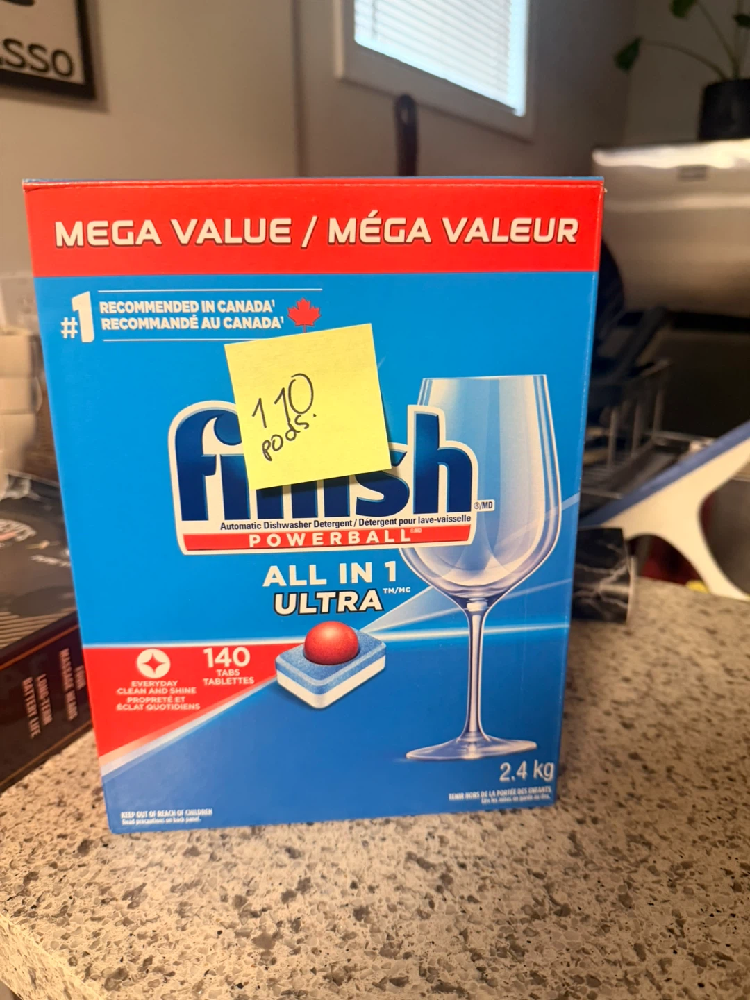 Finish All In 1 Ultra Dishwasher Pods - 110 pods