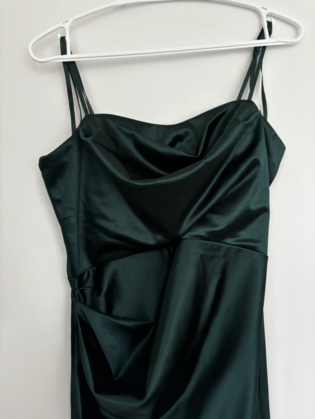 Forest Green Satin Slip Dress