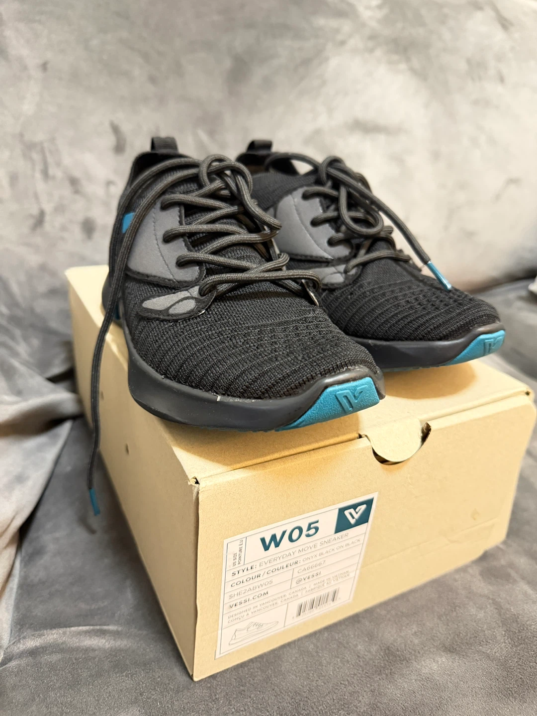 Brand New Vessi W05 Everyday Move Sneakers - Onyx Black