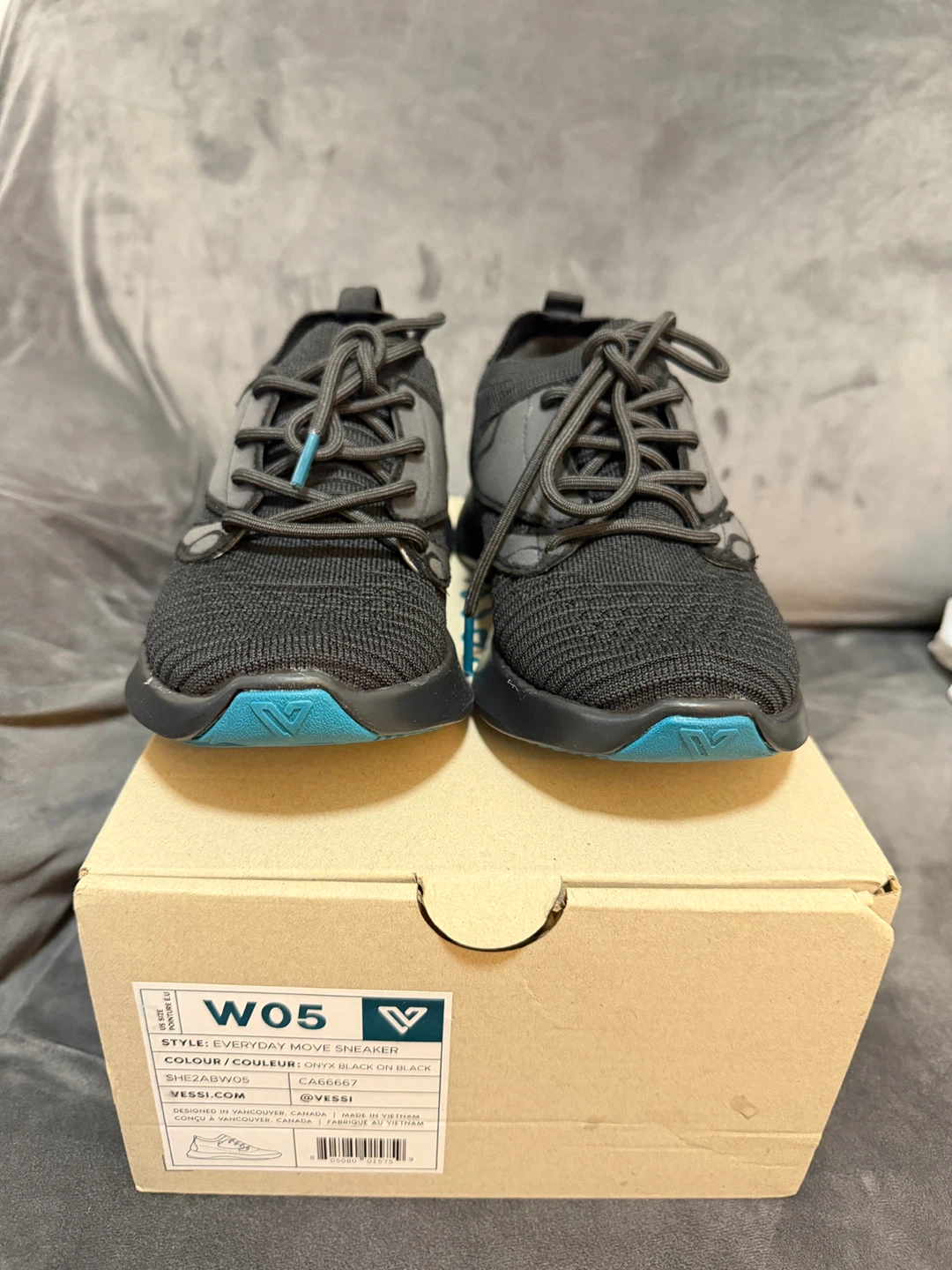 Brand New Vessi W05 Everyday Move Sneakers - Onyx Black - photo 2