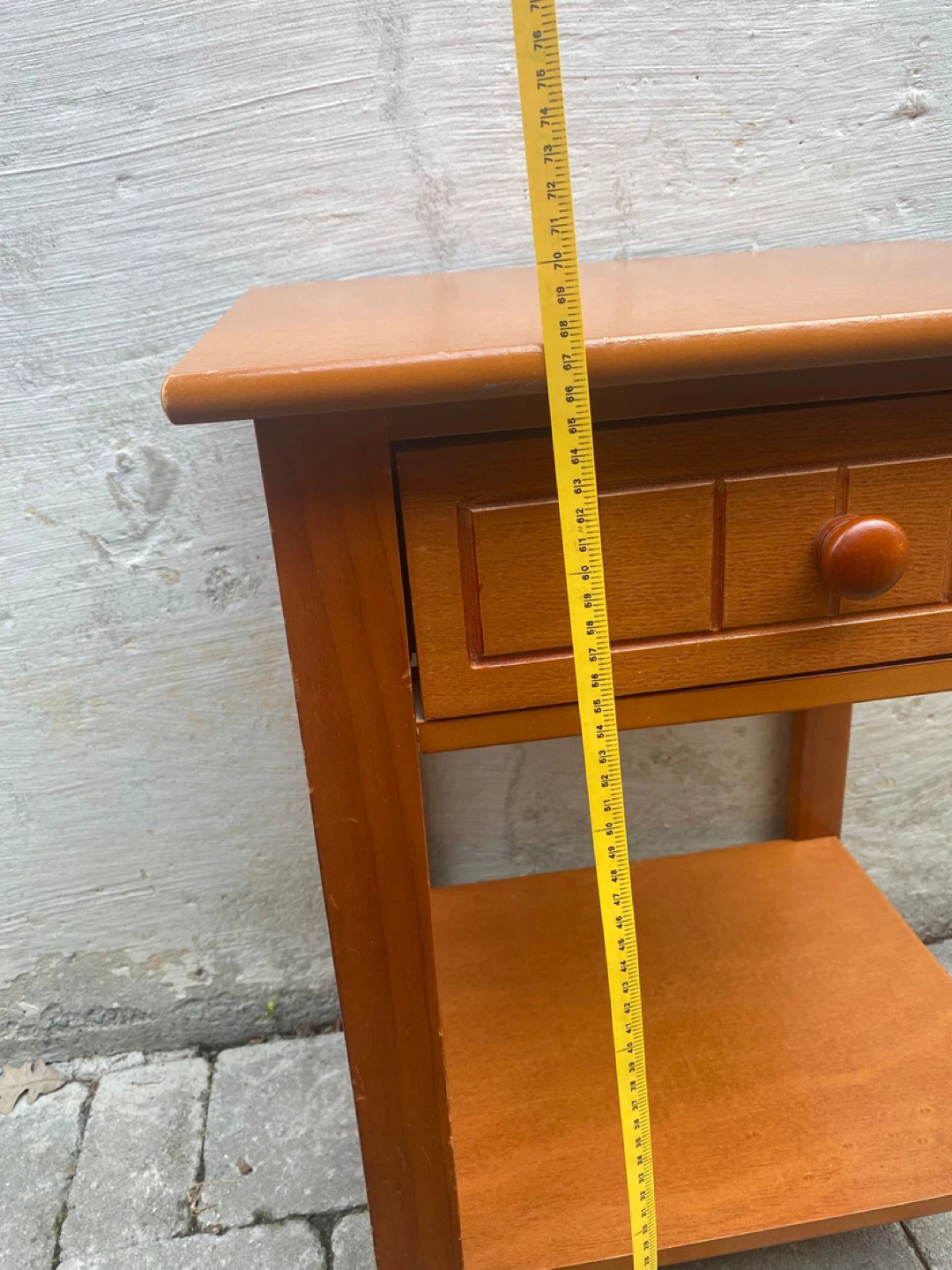 Wooden End Table with Drawer