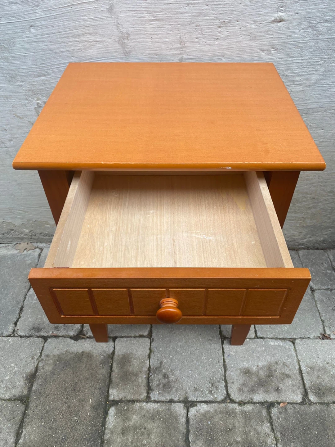Wooden End Table with Drawer - photo 3