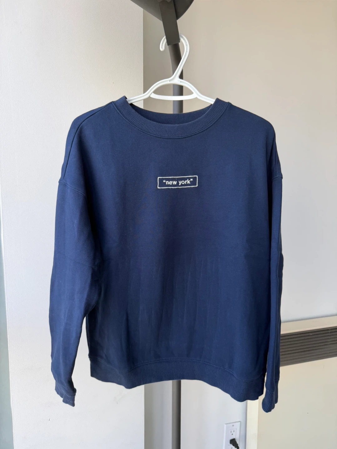 SPAO Navy “New York” Crewneck Sweatshirt