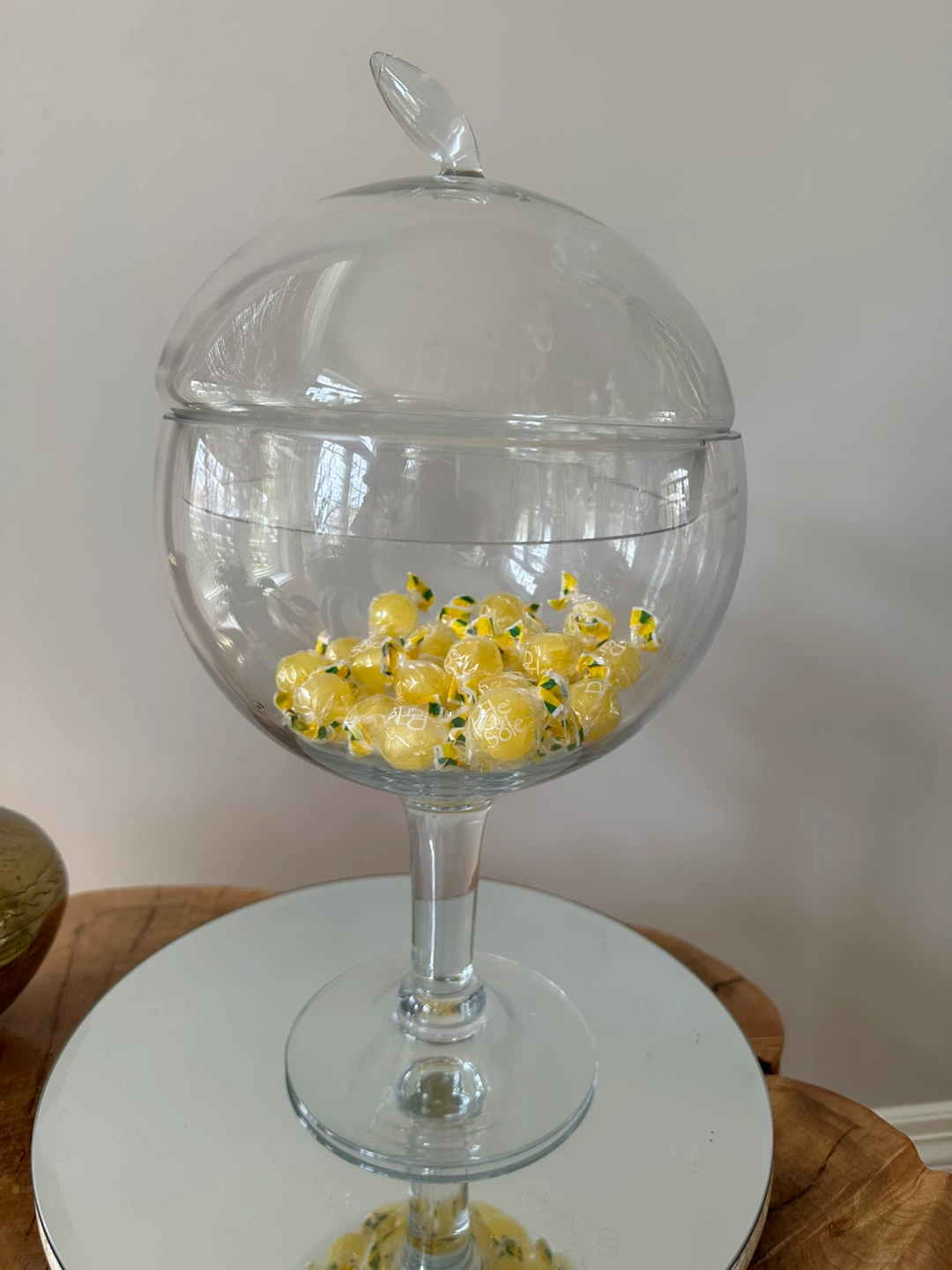 Clear Glass Candy Jar with Lid