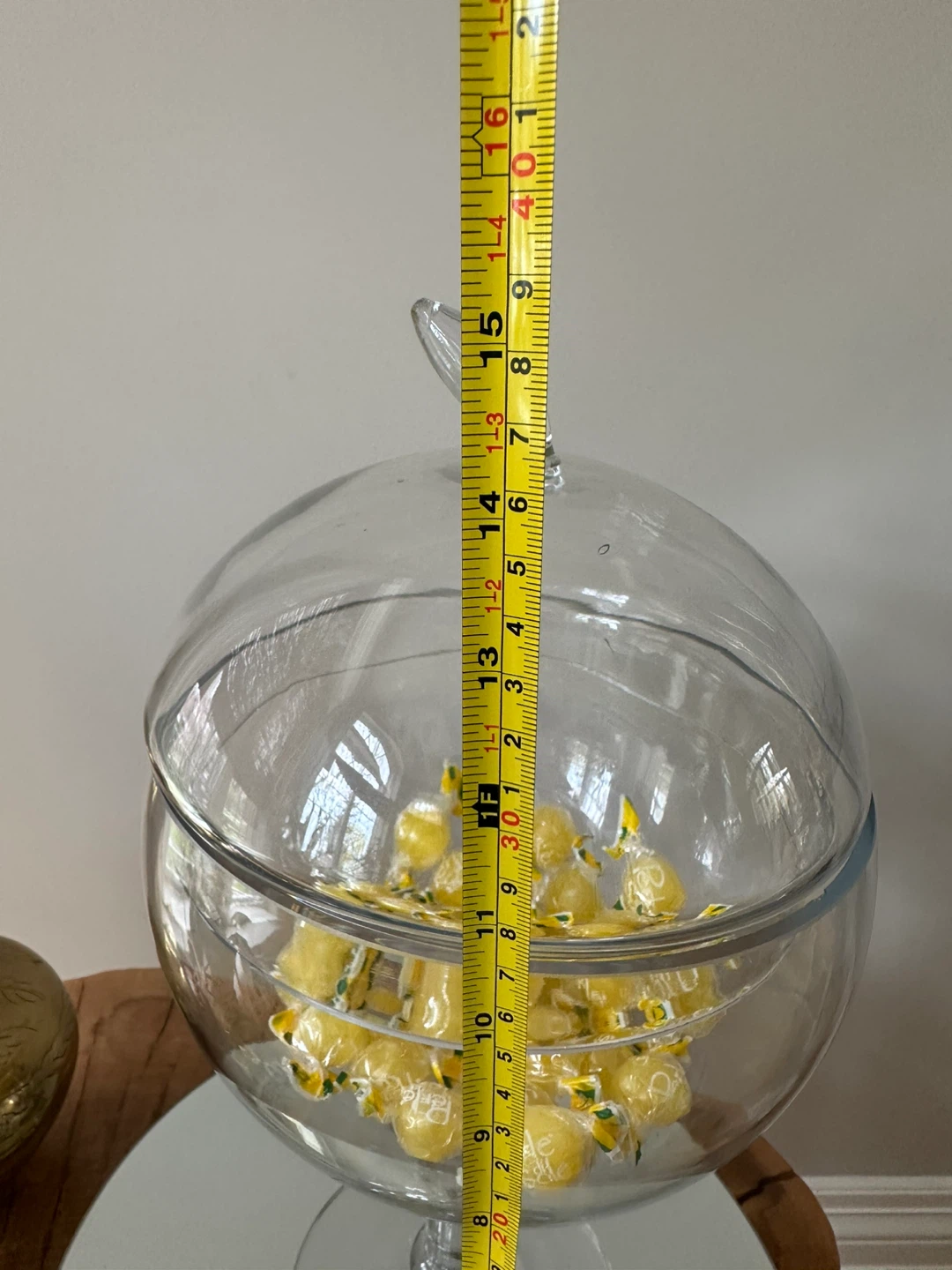 Clear Glass Candy Jar with Lid - photo 3