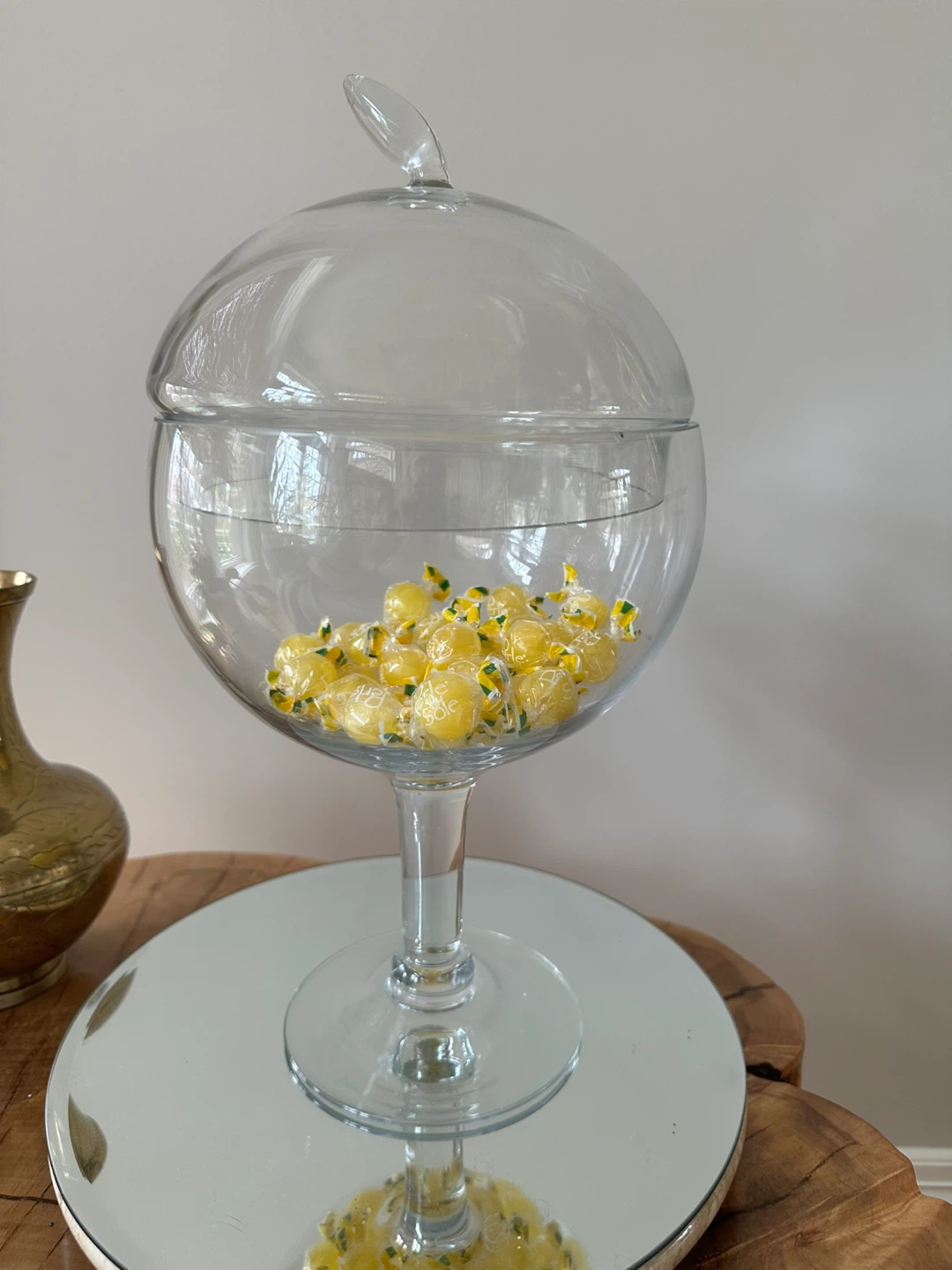 Clear Glass Candy Jar with Lid - photo 2