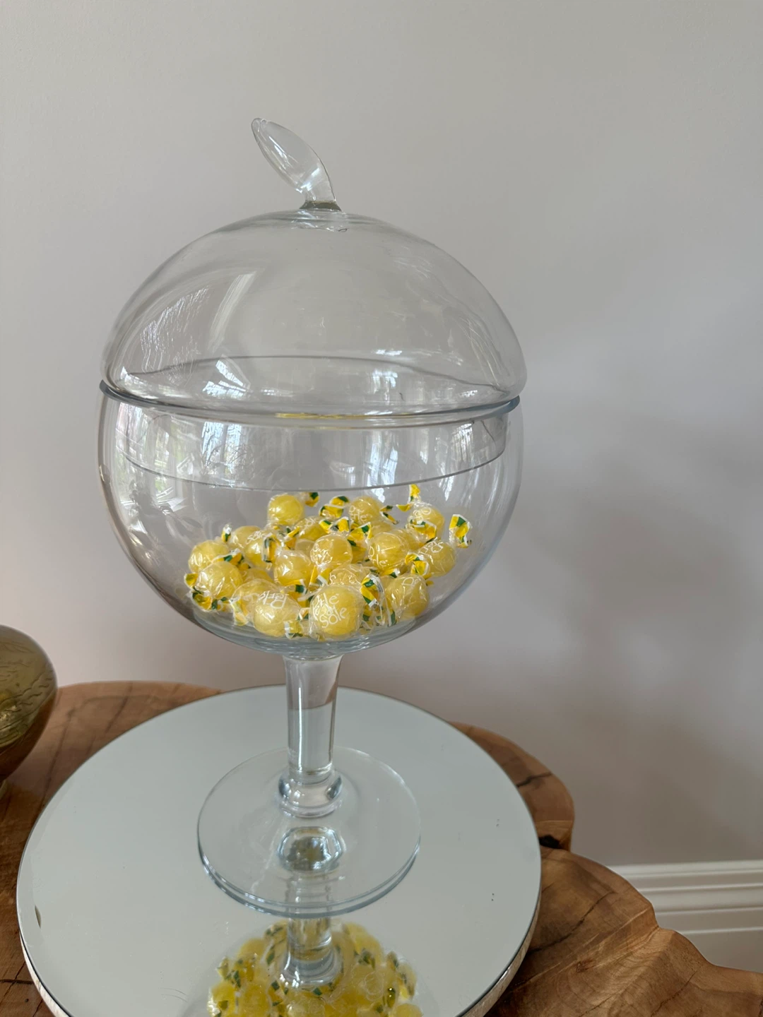 Clear Glass Candy Jar with Lid - photo 4
