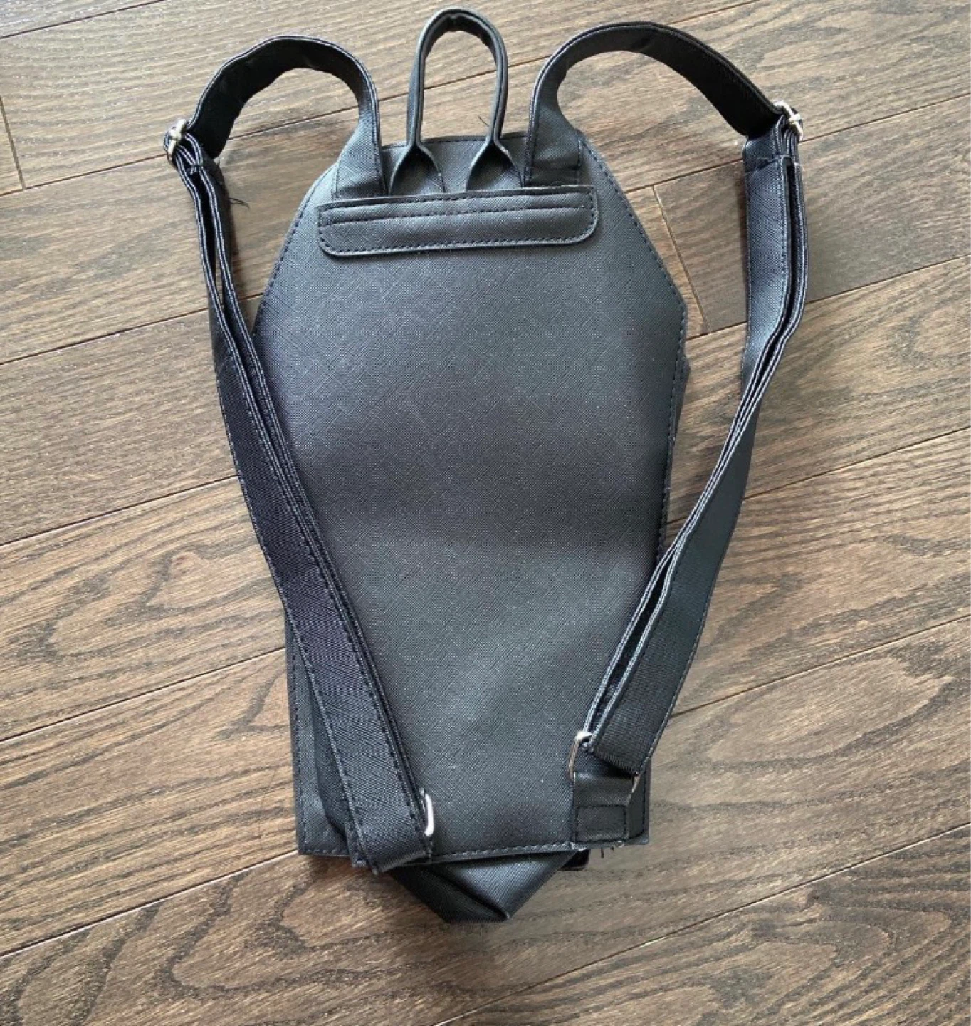 Coffin Shaped Backpack with Skull and Snake Design - photo 2