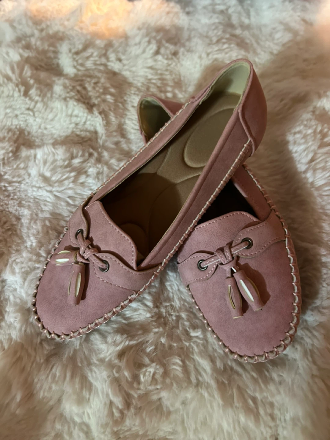 Pink Tassel Loafer Flats - Size 36 - photo 5