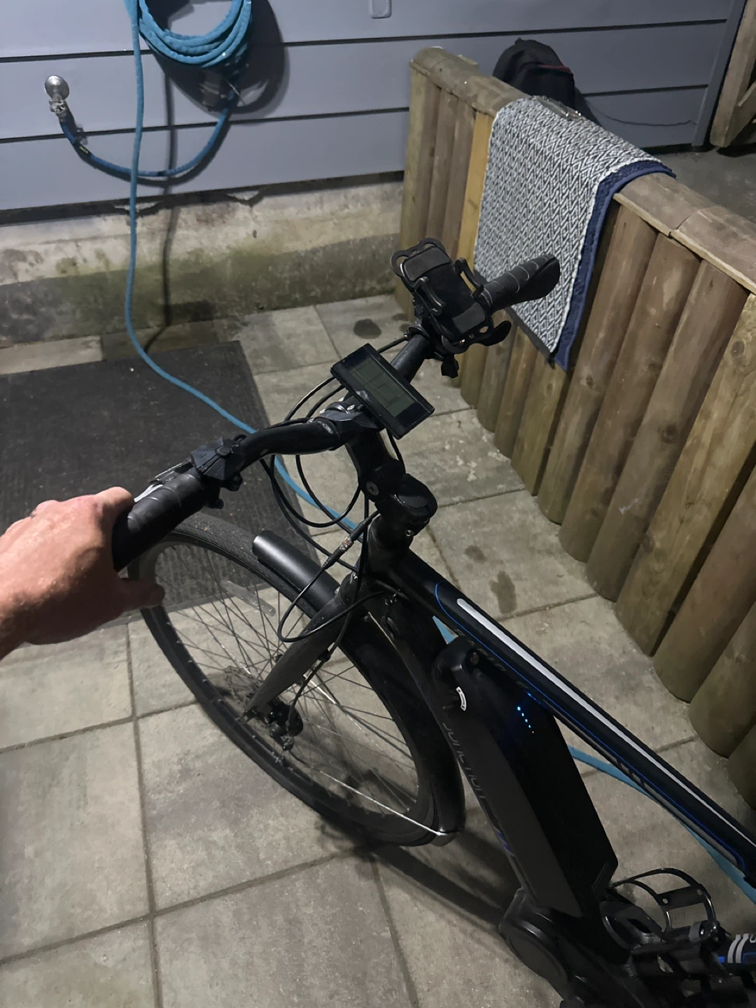 Black Electric Bike with Digital Display - photo 3