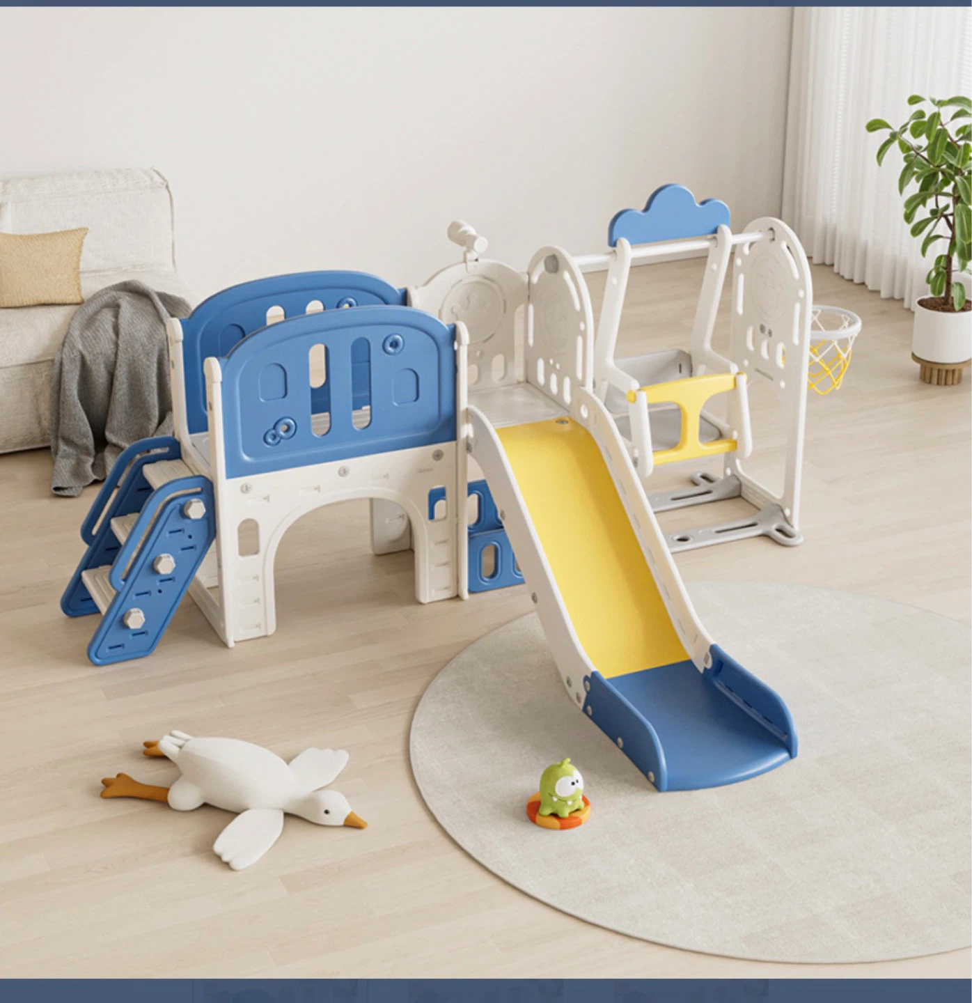 Kids Playground Slide and Swing Set