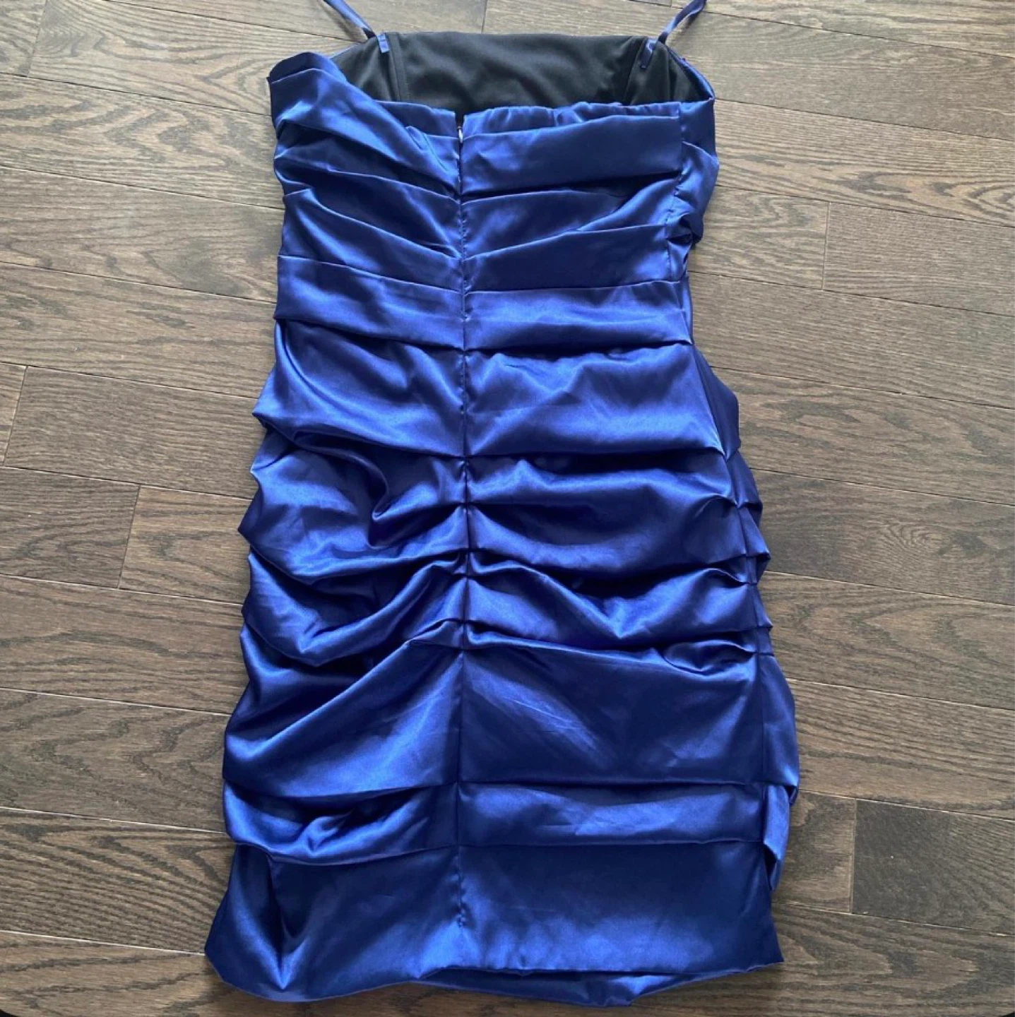 Le Château Blue Ruched Strapless Dress M/M - photo 2