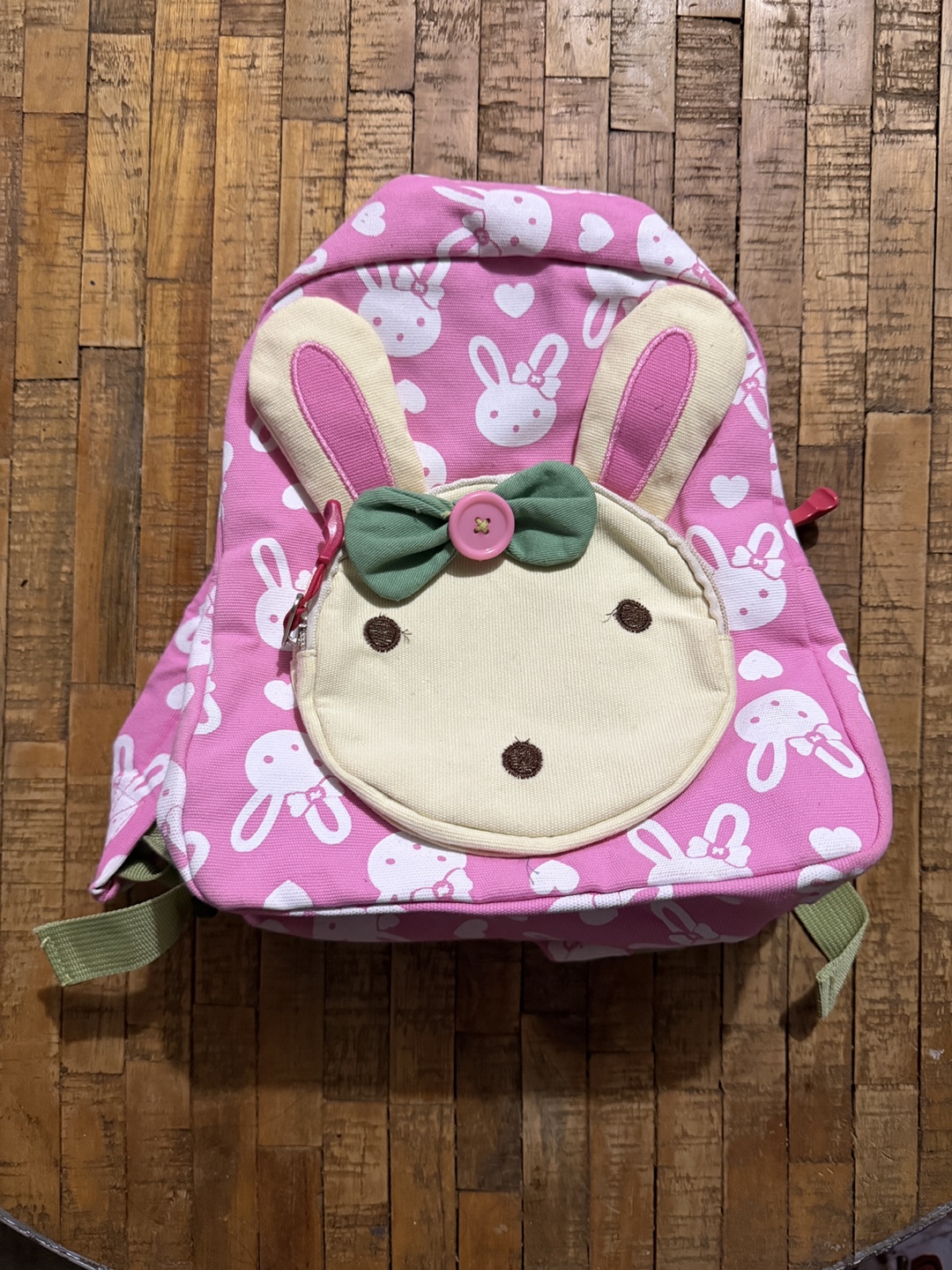 Pink Bunny Baby Toddler Backpack