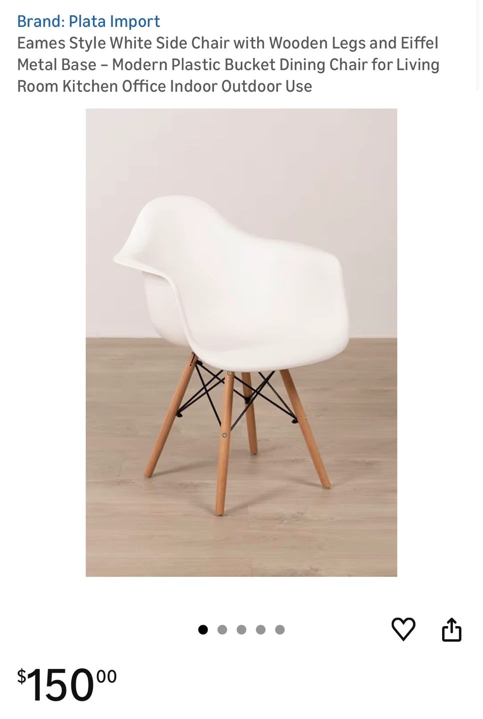 4 set of Eiffel Chairs - photo 2