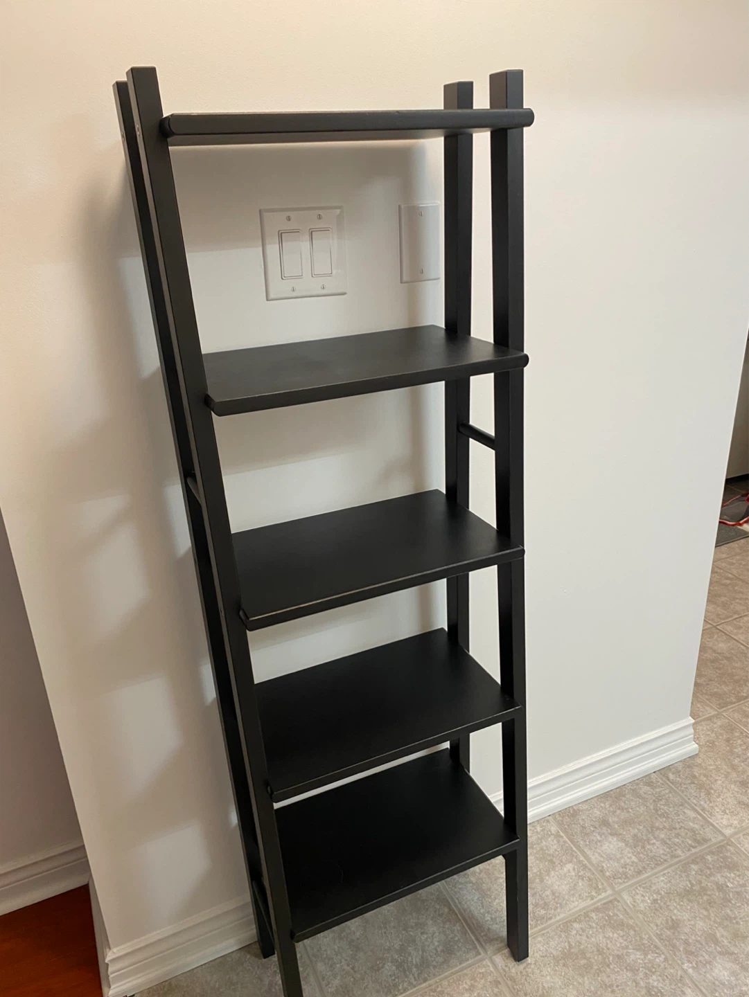 Black Ladder Shelf