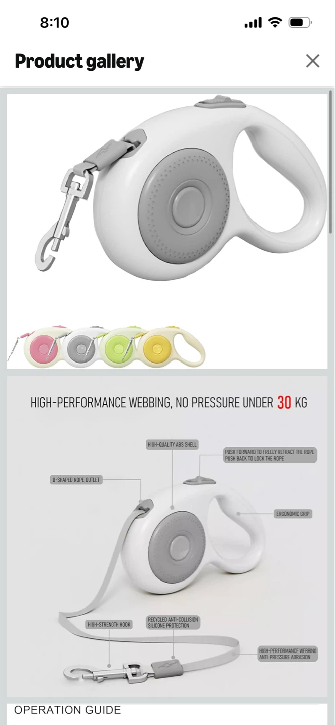 New-large size Retractable Dog Leash !