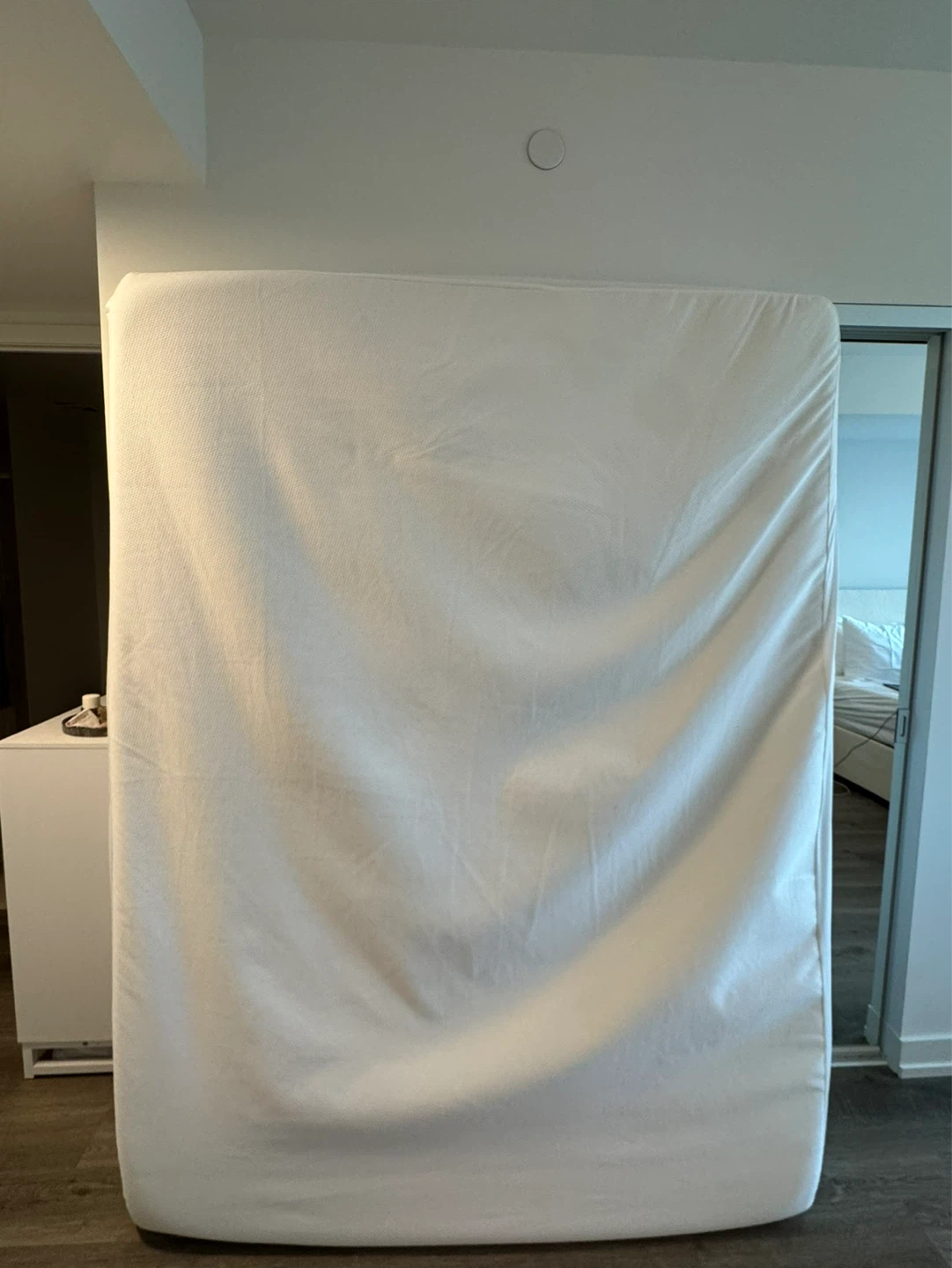 White Queen Mattress - With Cover + Duvet