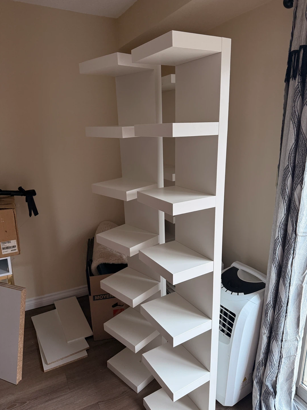 IKEA White Shelf Unit $50 each $180 for all 4.