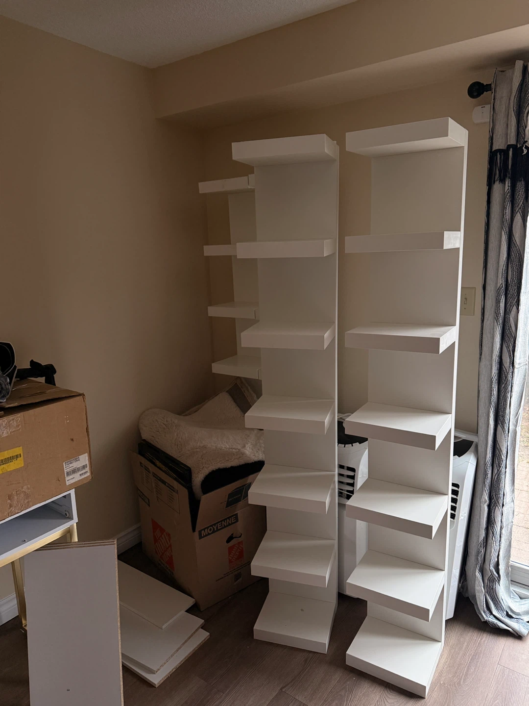 IKEA White Shelf Unit $50 each $180 for all 4. - photo 3