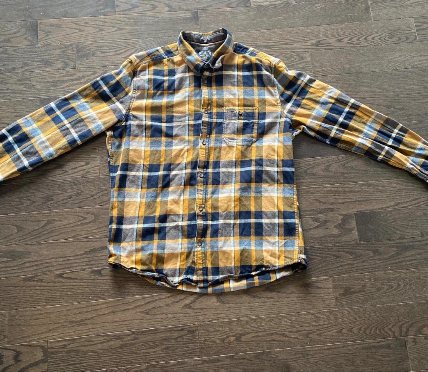 Point Zero Plaid Flannel Shirt - Size L