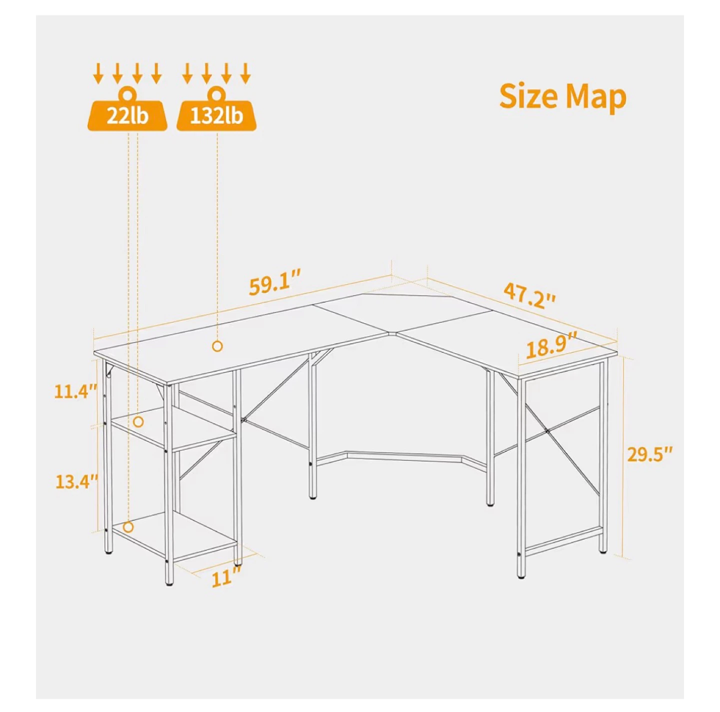 L-Shaped Desk - photo 2