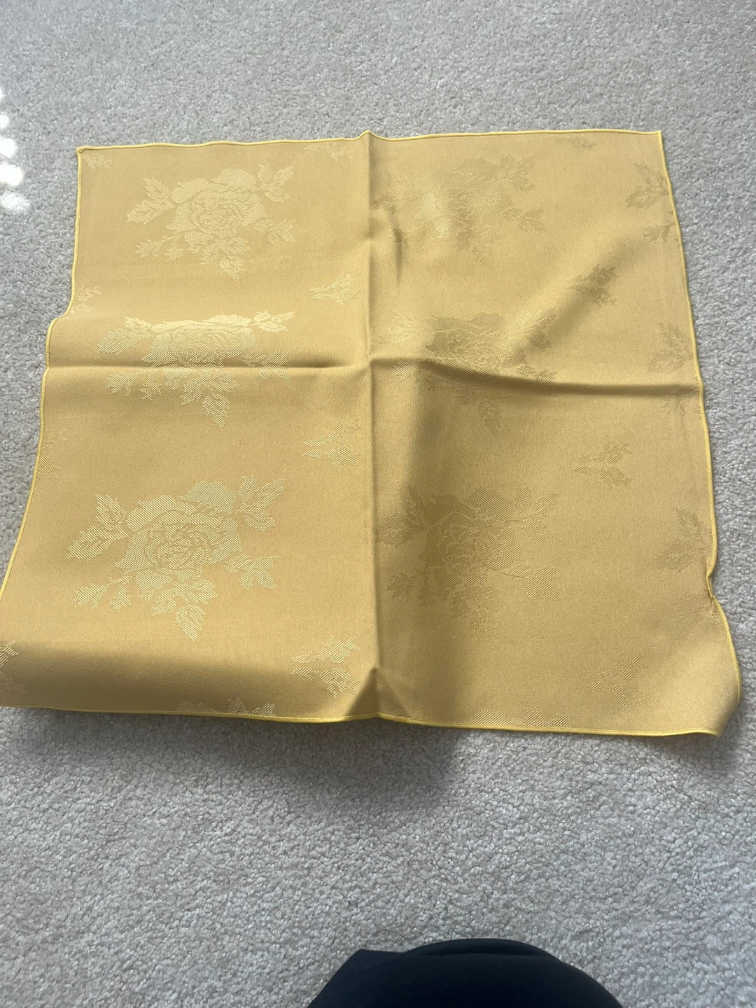 Yellow Damask Napkins - photo 3