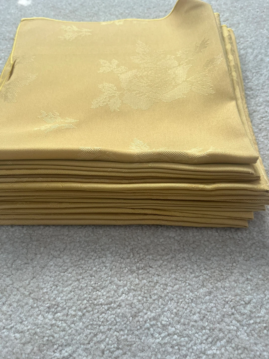 Yellow Damask Napkins - photo 2