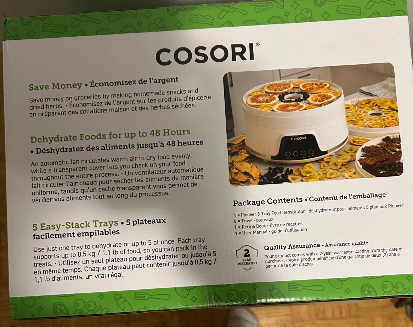 COSORI Pioneer 5-Tray Food Dehydrator - photo 3