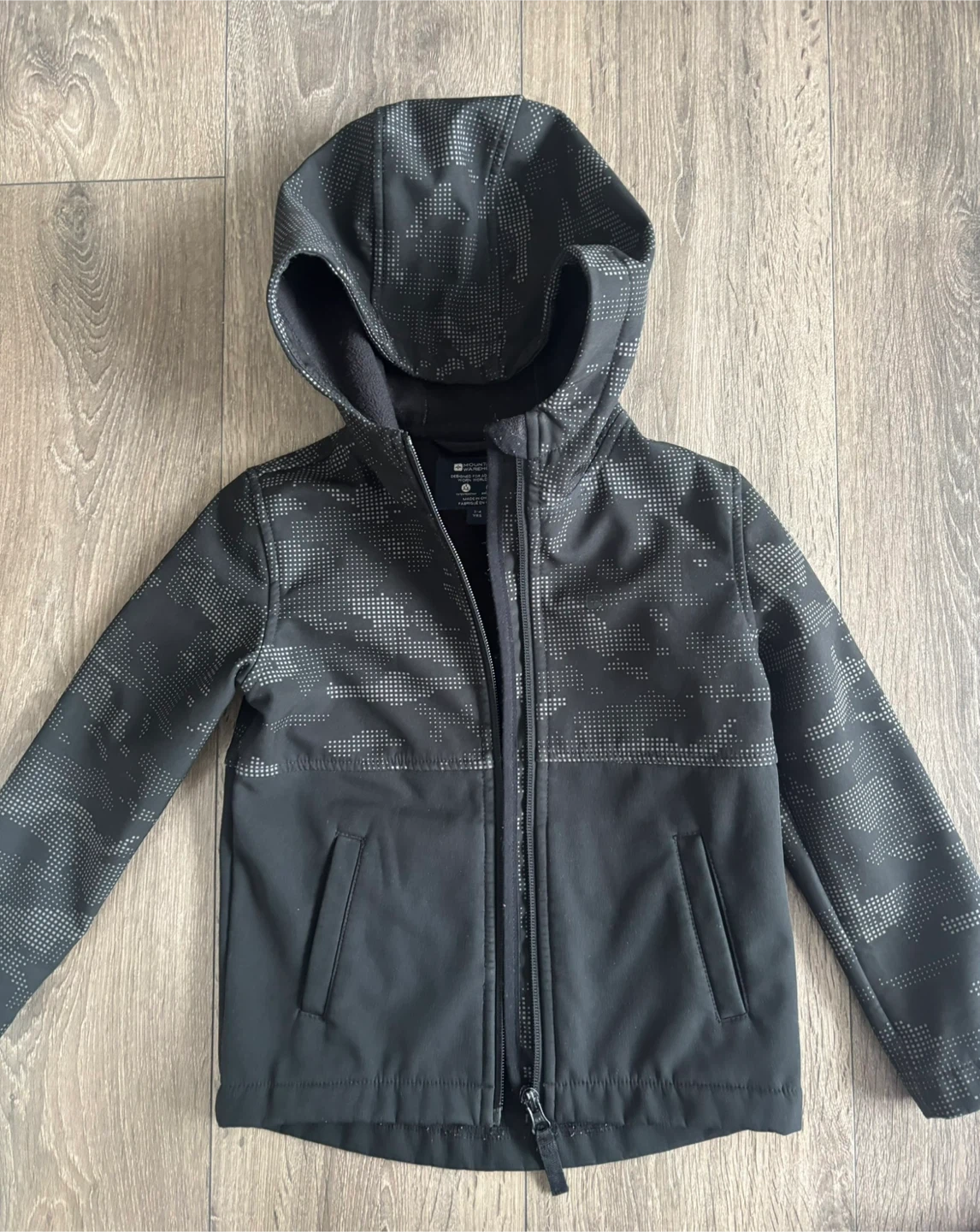 Mountain Warehouse Kids Jacket - Black Camo - 3-4 Yrs