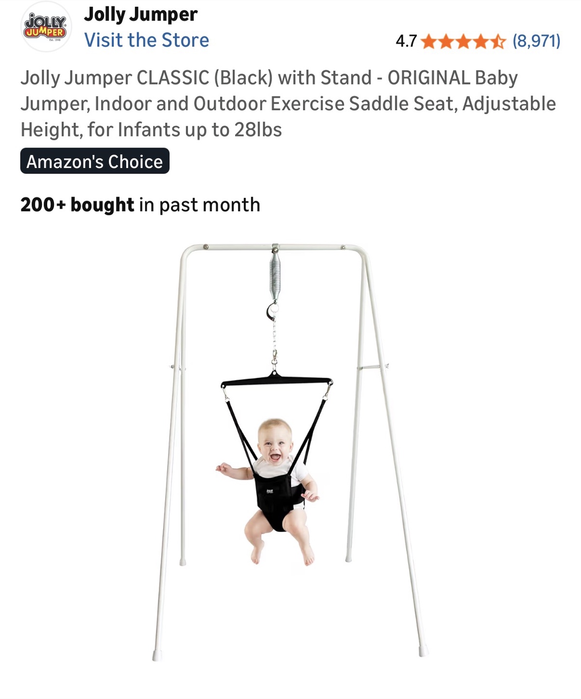 Jolly Jumper CLASSIC with Stand
