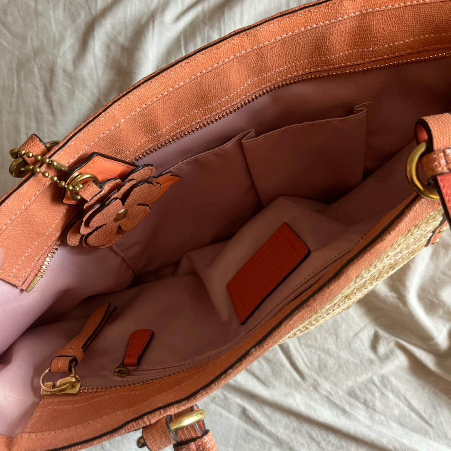 Coach Straw Tote Bag - photo 4
