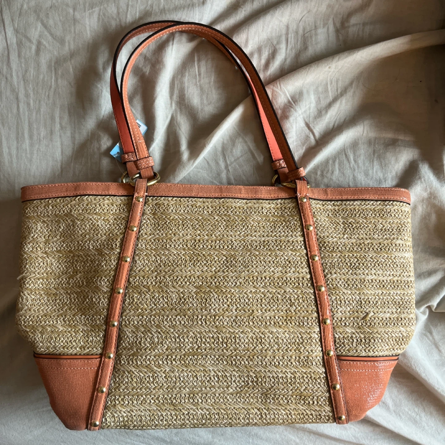 Coach Straw Tote Bag - photo 2